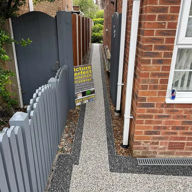 path and fence